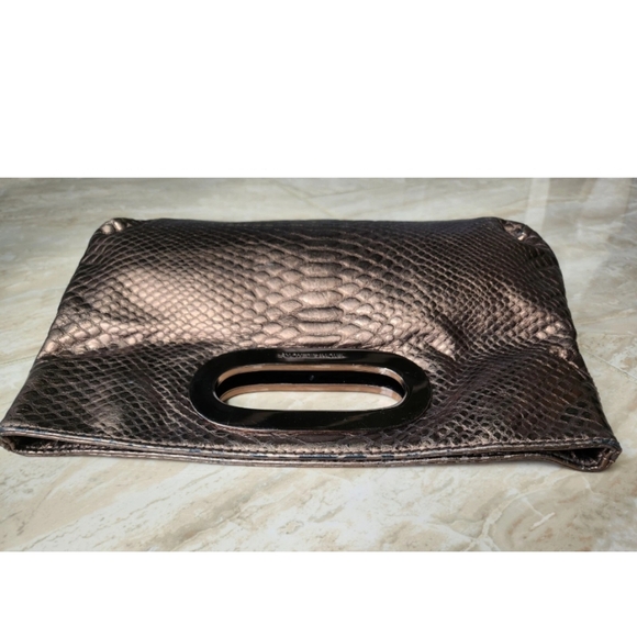 Michael Kors Gold Python Clutch Bag - Picture 6 of 11